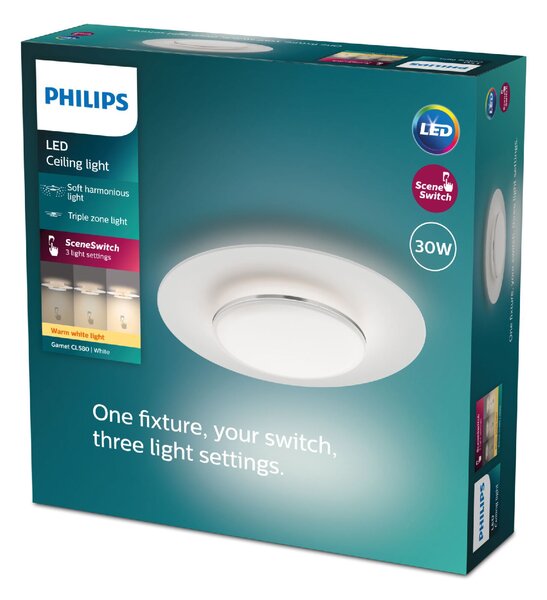 Garnet CL580 stropní svítidlo LED 30W 3100lm 2700K 40cm IP20, bílé