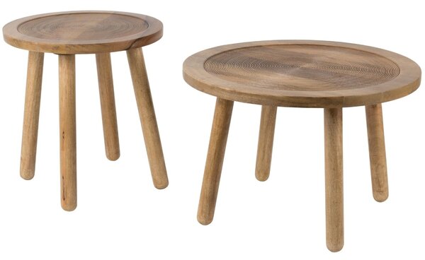 Masivní mangový konferenční stolek ZUIVER DENDRON 60 cm