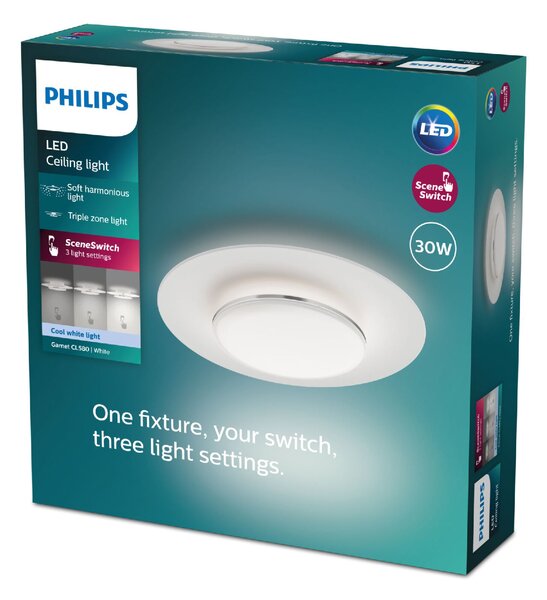 Garnet CL580 stropní svítidlo LED 30W 3400lm 4000K 40cm IP20, bílé