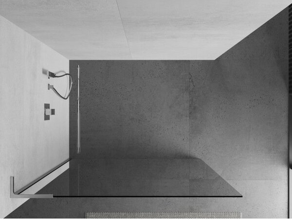 Mexen Kioto L sprchová stěna Walk-in 70 x 200 cm, transparentní, chrom - 800-070-103-01-00