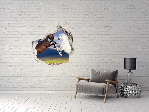 Díra 3D fototapeta na stěnu Koně hory nd-p-113344185