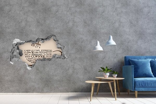 Fototapeta díra na zeď Šálek kávy nd-b-61195883