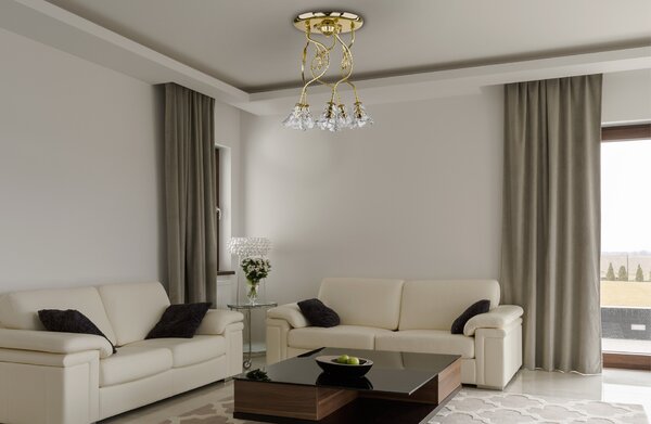 Lustr designový L-TUL-04, Varianta Zlatý