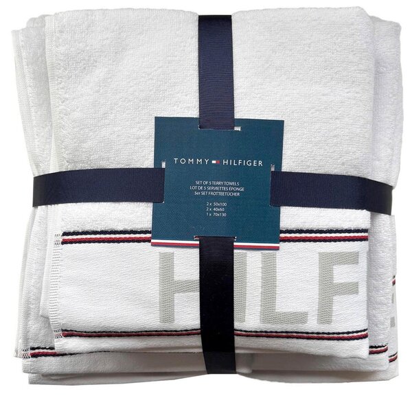 SADA RUČNÍKŮ A OSUŠEK, bílá Tommy Hilfiger - Sady ručníků, Online Only