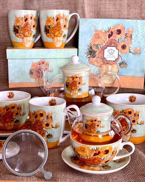 Porcelánový hrnek Van Gogh Sunflowers 430 ml
