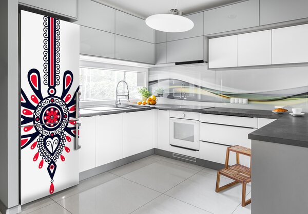 Foto tapeta na ledničku Polský lidový vzor FridgeStick-70x190-f-66483339