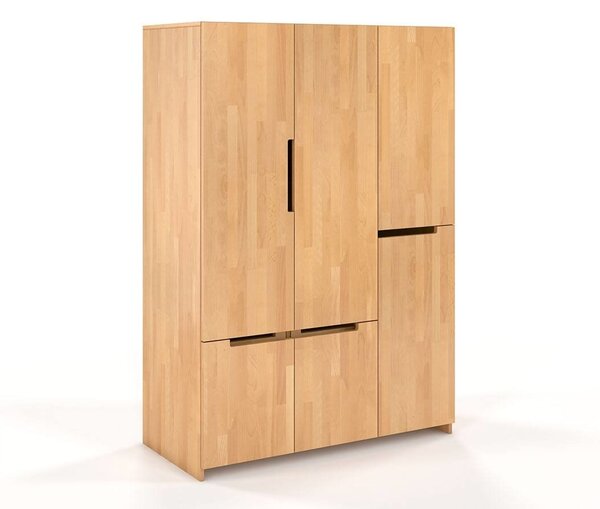 Šatní skříň Naturlig Larsos 3D5S (buk). Akce -12%