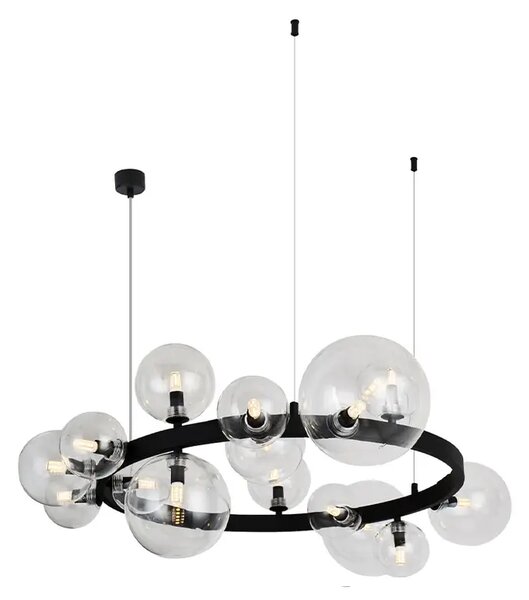 Designové nástěnné svítidlo Bubbles černá