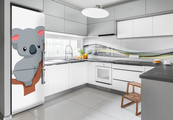 Nálepka fototapeta lednička Panda na stromě FridgeStick-70x190-f-66617317