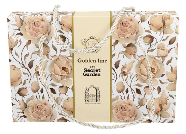 Porcelánový šálek na noze s podšálkem English Roses White 90 ml sada 2ks