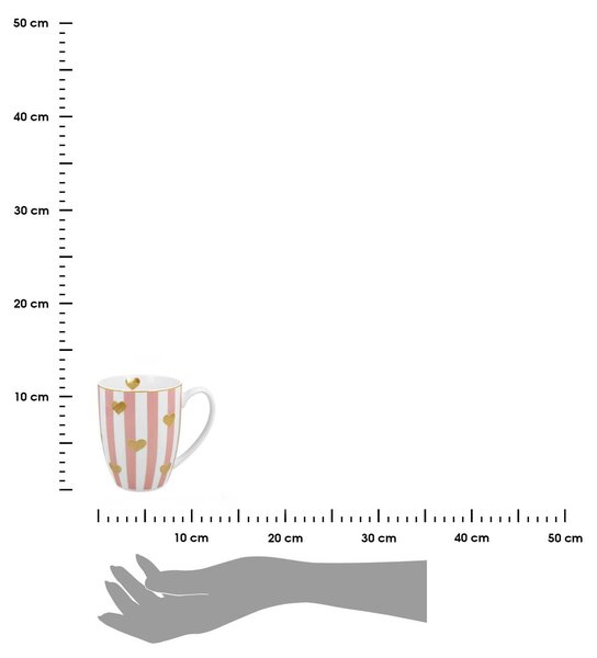 Porcelánový hrnek Little Hearts 360 ml