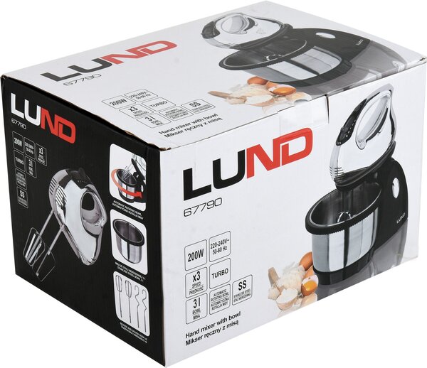 LUND Kombinovaný mixér s nerezovou nádobou 200W Lund