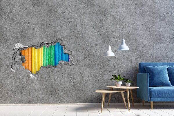 Díra 3D fototapeta na stěnu Barevné pásky nd-b-65557438