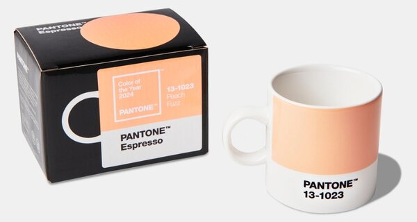 Světle oranžový porcelánový hrnek Pantone Peach Fuzz 13-1023 120 ml