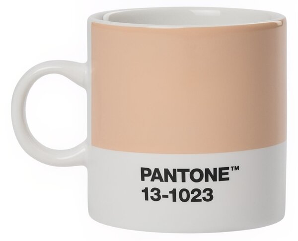 Světle oranžový porcelánový hrnek Pantone Peach Fuzz 13-1023 120 ml