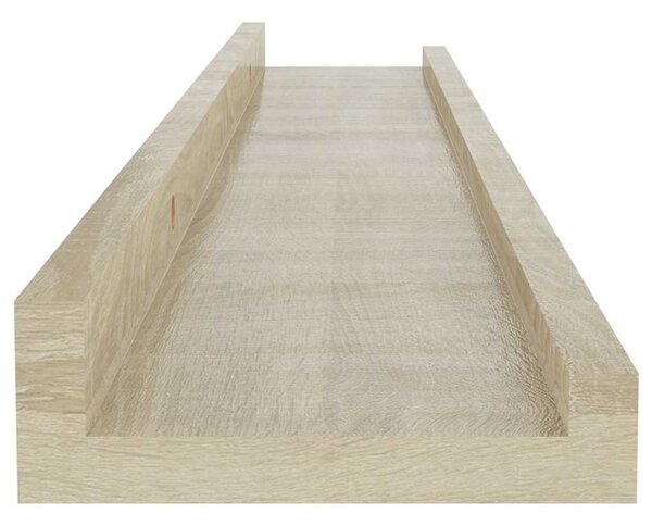 Nástěnné police 4 ks dub sonoma 60 x 9 x 3 cm 326685