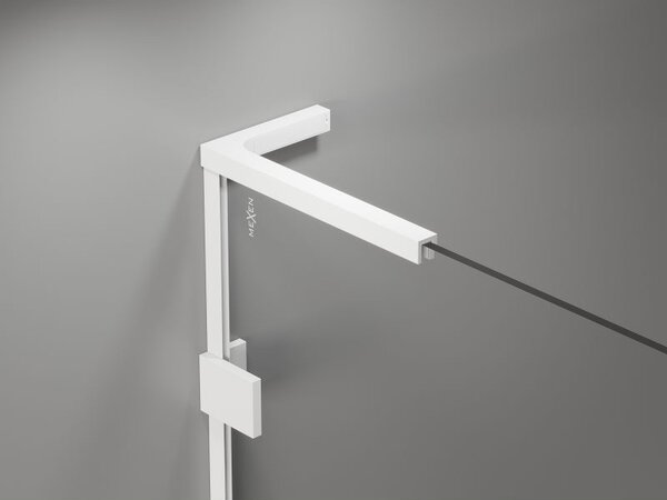 Mexen Lunar-B L sprchové dveře pravé 120 cm, transparentní, bílé - 832SL-120-050-20-00-P