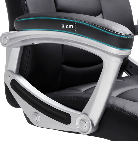 SONGMICS Ergonomická kancelářská židle Tord černá