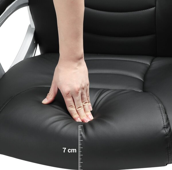 SONGMICS Ergonomická kancelářská židle Tord černá