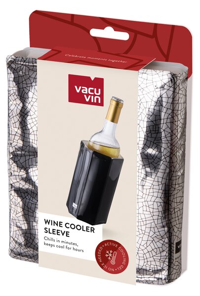 Chladicí obal na víno, Vacu Vin, stříbrný, 38803606