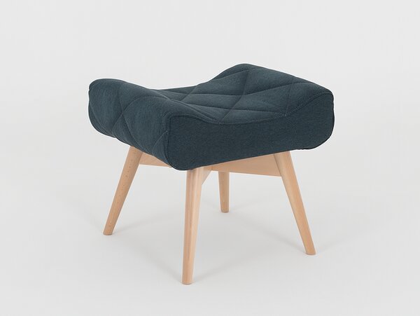 Nordic Design Tmavě zelená látková podnožka Morris