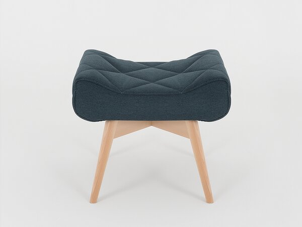 Nordic Design Tmavě zelená látková podnožka Morris