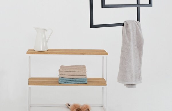 Nordic Design Černý kovový věšák Hess