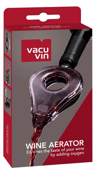 Provzdušňovač vína (aerátor) Vacu Vin - šedý