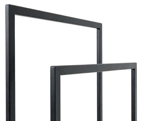Nordic Design Černý kovový věšák Hess