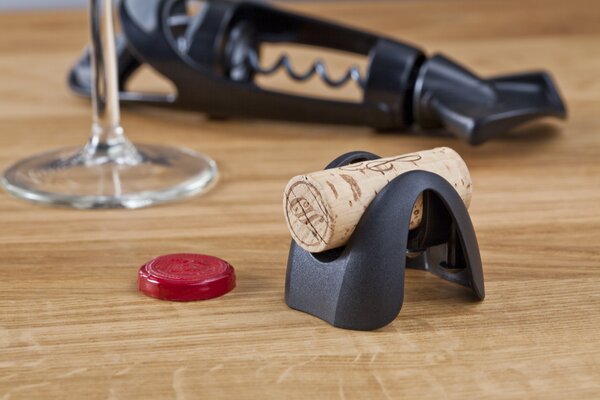 Ořezávátko fólie na víno (4 nože) Vacu Vin - černá