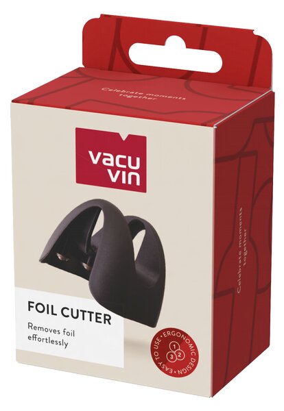 Ořezávátko fólie na víno (4 nože) Vacu Vin - černá