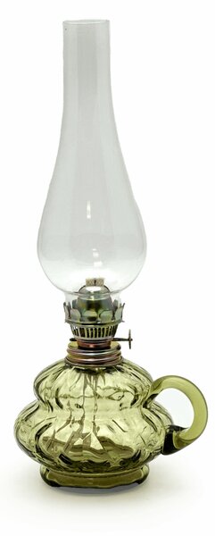 Sklárna Častolovice - Petrolejová lampa Anna - Poly - lesní zelená