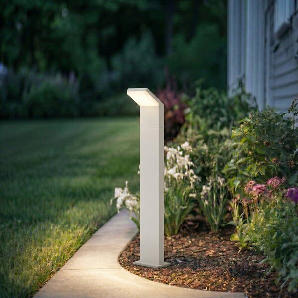 Arcchio LED osvětlení cesty Yolena, 100 cm, bílé, IP65, Bílá / opál, Hliník, Moderní