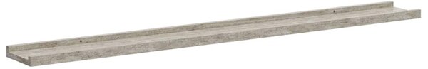 Nástěnné police 4 ks betonově šedé 100 x 9 x 3 cm 326707