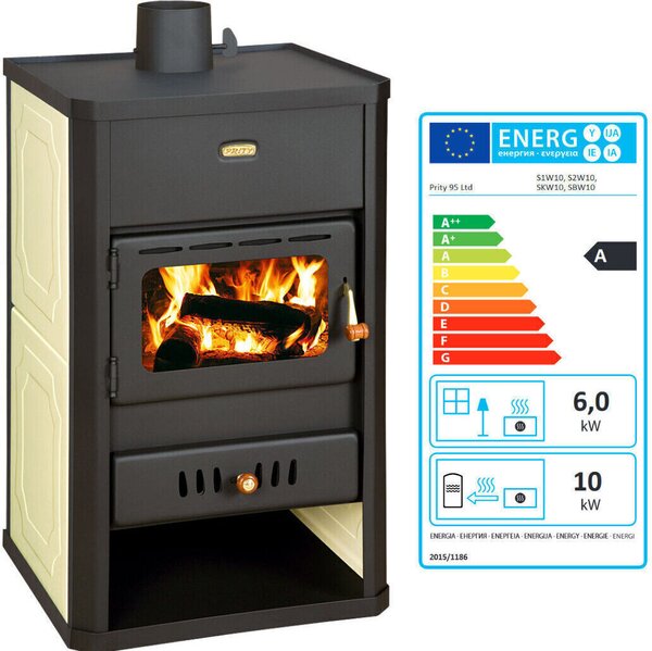 Vodní kamna na dřevo Prity S3W13 5,1 + 9,9 kw EEK-A