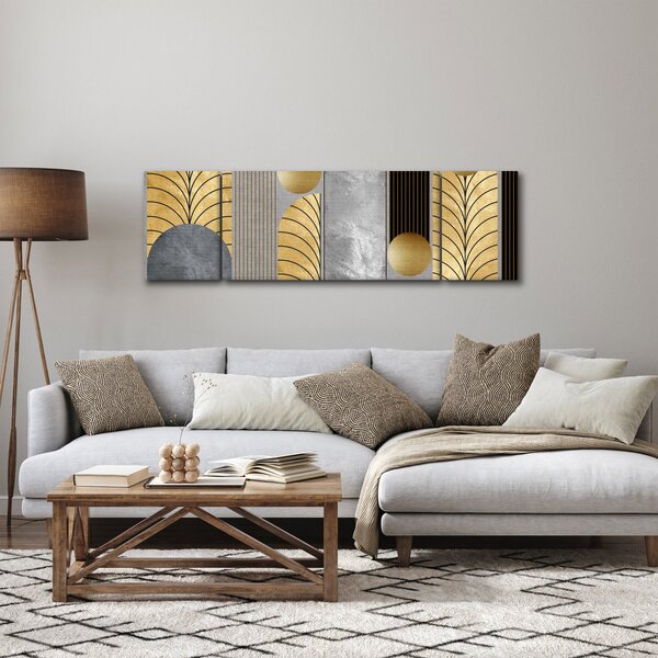 Obraz - Zlaté dekory (170x50 cm)