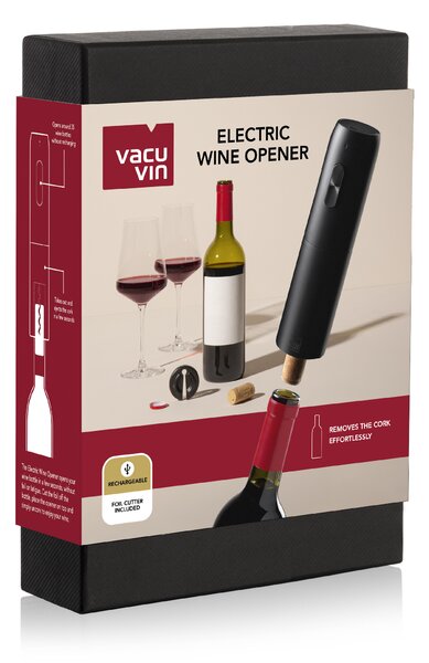 Elektrický otvírák na víno Vacu Vin - USB, včetně Li-ion baterie