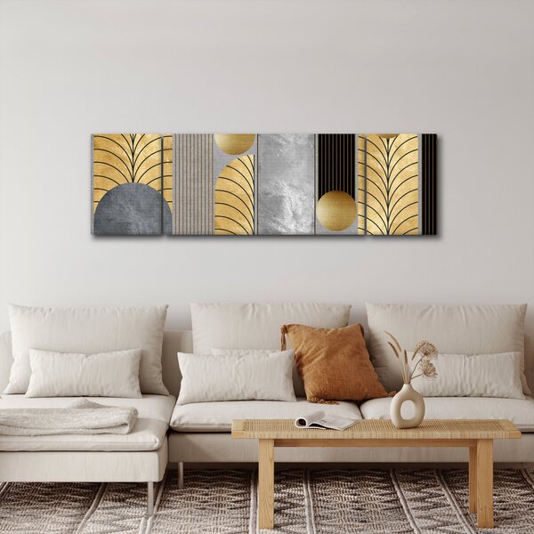 Obraz - Zlaté dekory (170x50 cm)