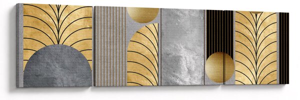 Obraz - Zlaté dekory (170x50 cm)