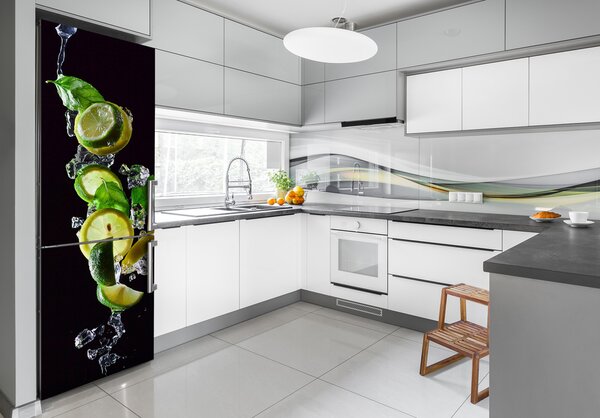 Foto nálepka na ledničku Limetka a citron FridgeStick-70x190-f-66945835