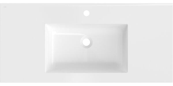 Mexen Otis umyvadlo zapuštěné do desky 101 x 46,5 cm, bílý lesk - 25181000