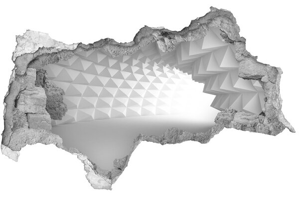 Samolepící díra zeď 3D Abstrakce tunel nd-b-89942519