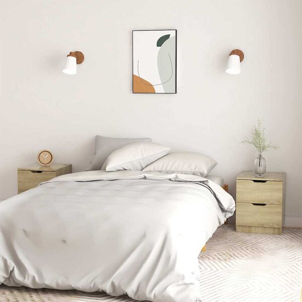 Noční stolky 2 ks dub sonoma 40 x 40 x 50 cm kompozitní dřevo 326730