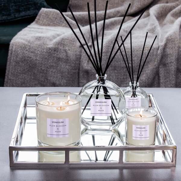 Stoneglow Plum Blossom & Musk Vonná svíčka, 200 g