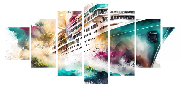 Obraz - Akvarelové moře (210x100 cm)