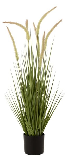 Dekorativní okrasná tráva v květináči - 11*90 cm - J-Line by Jolipa