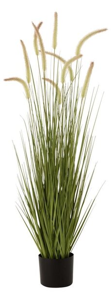 Dekorativní okrasná tráva v květináči - 13*120 cm - J-Line by Jolipa