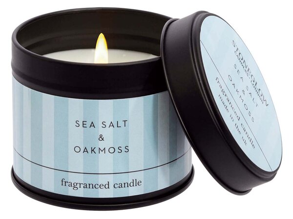 Stoneglow Sea Salt & Oakmoss Vonná svíčka, 140 g