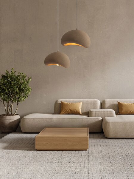 Nova Luce Závěsné svítidlo AERE, 40cm, E27 1x12W Barva: Bílá