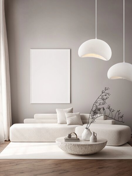 Nova Luce Závěsné svítidlo AERE, 40cm, E27 1x12W Barva: Bílá